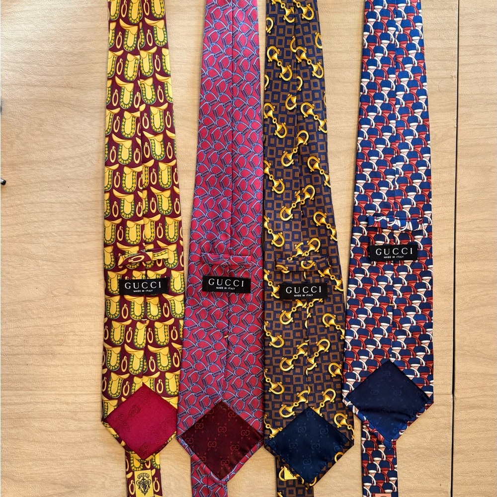 Gucci Men’s Necktie. 100% Silk. - Picture 3 of 3